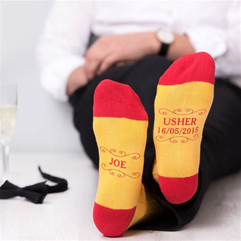 Personalised Luxury Wedding Party Socks By The Letteroom