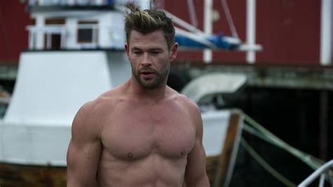 Chris Hemsworth Shirtless Poster