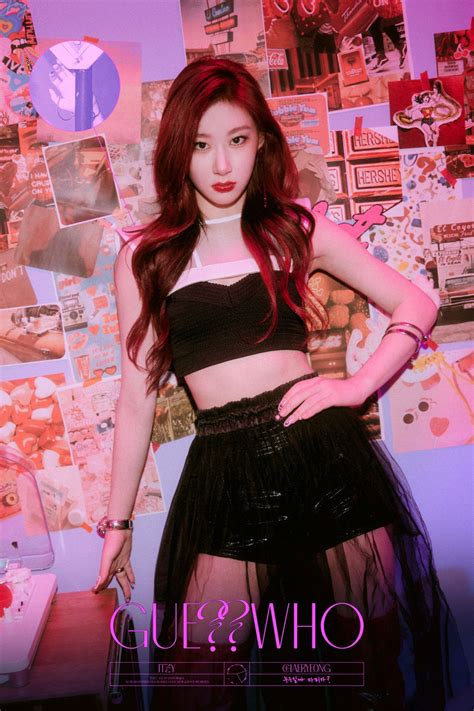 Itzys Chaeryeong Stuns In Red In Mafia In The Morning Concept