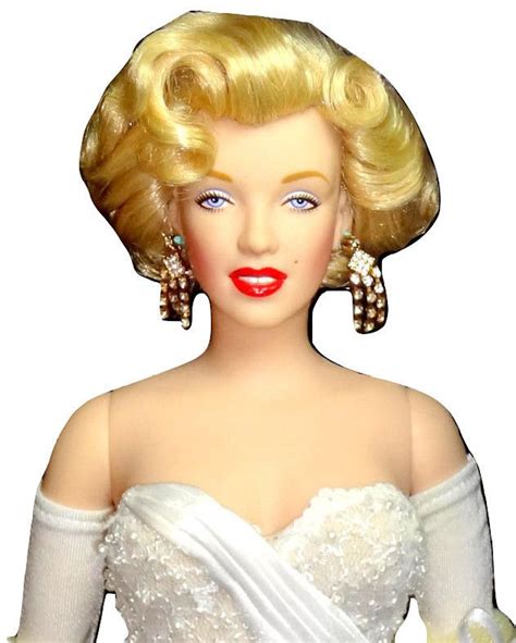 Franklin Mint Marilyn Monroe Movie Debut Vinyl Doll White Gown W