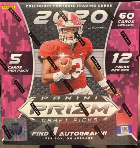 Panini 2020 Prizm Draft Picks Football Nfl Trading Cards Mega Box 30