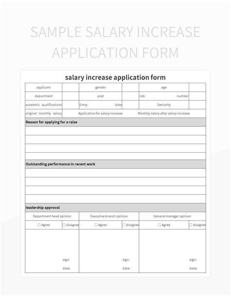 Free Salary Increase Templates For Google Sheets And Microsoft Excel