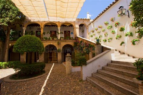 Courtyard Of A Typical House In Cordoba Stock Photo Image Of People