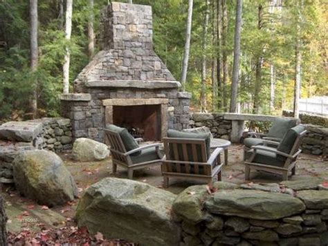 40 Unbelievable Rustic Fireplace Designs Ever Outdoor Stone