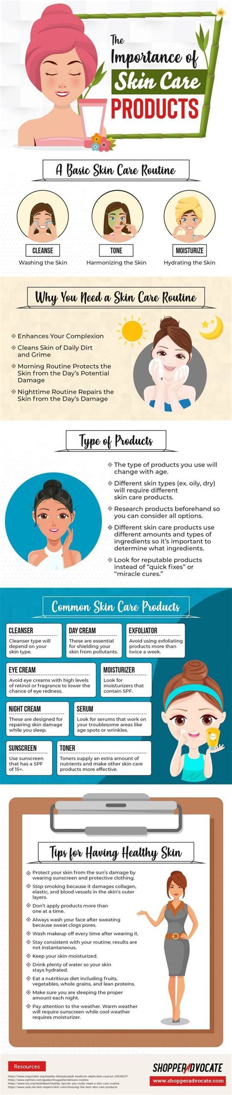 The Importance Of Skin Care Products Infographic Infographic Health