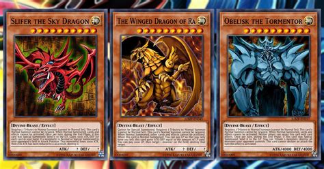 How Yu Gi Oh Took Its Iconic Egyptian God Cards From Their Legendary