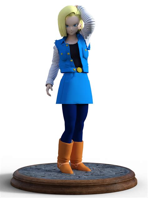 Android 18 By Ilovetomakerenders On Deviantart