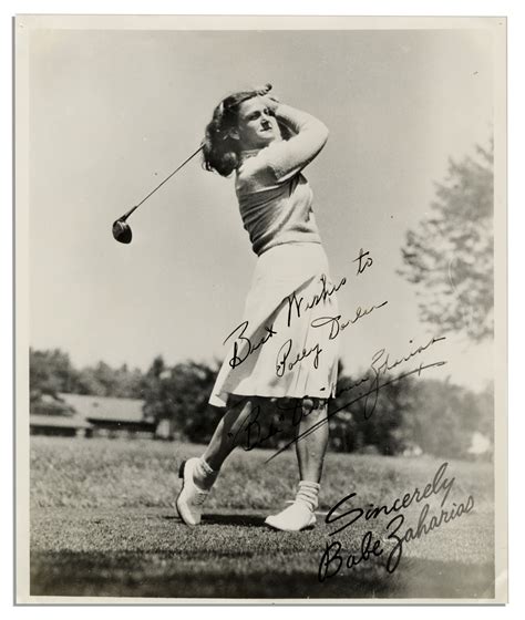 Lot Detail Photograph Signed By Trailblazing Athlete Babe Didrikson Zaharias