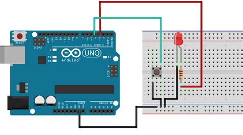 Arduino Tutorial 6controlling Led With Push Button And Arduino Arduino