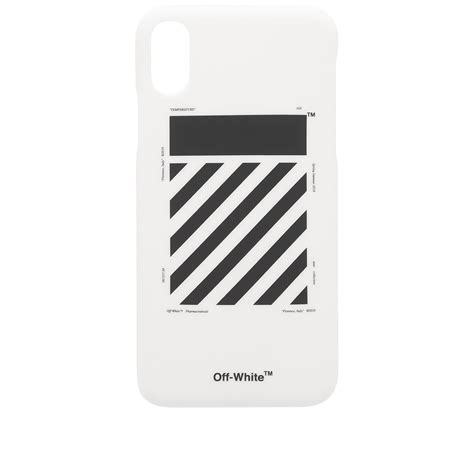 Off White Diagonal Iphone X Case White And Black End