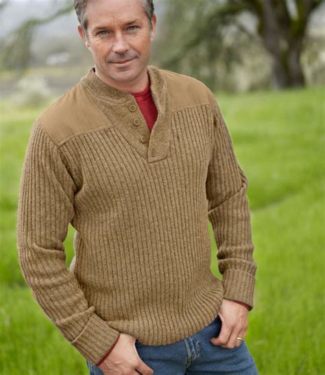 Commando Sweater Henley Sweaters For Men Llbean Commando Sweater Mens Blue Dress Shirt