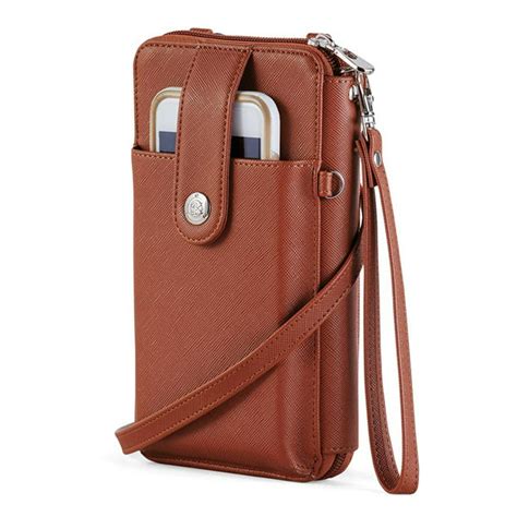 Collections Etc Rfid Crossbody Cell Phone Wallet With Adjustable