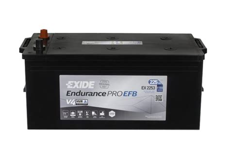 Autobaterie Exide Endurancepro Efb 225ah 12v Ex2253 Battery Import