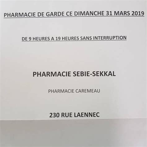 Les pharmacies de permanence à meknes. Pharmacie de garde du dimanche 31 mars sur Nîmes # ...