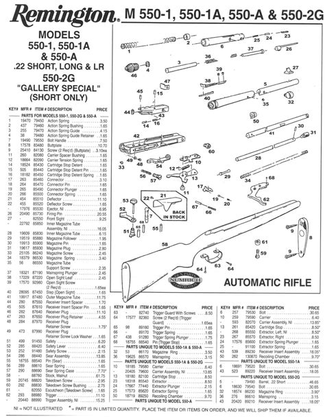 Remington 550 1 Parts Diagram Top