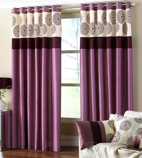 Clarimont Plum Purple Designer Lined Curtain Curtains