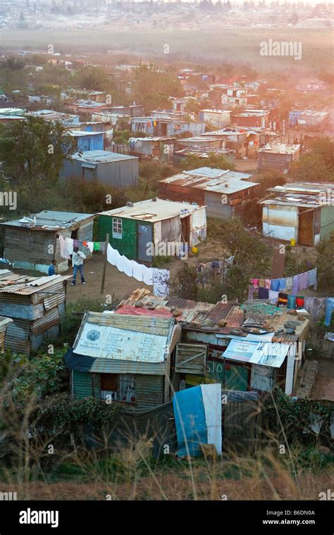 South Africa Johannesburg Soweto View On Slums Or Squatter Camps