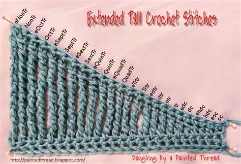 Dangling By A Painted Thread Learn To Crochet Extended Tall Stitches