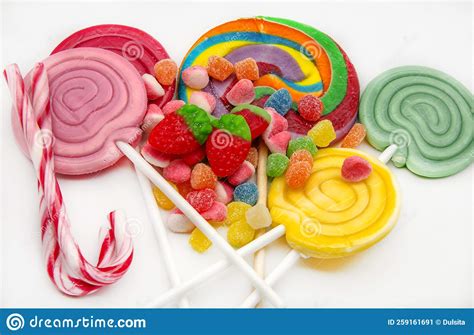 Varios Lollipops Dulces Imagen De Archivo Imagen De Jaleas 259161691