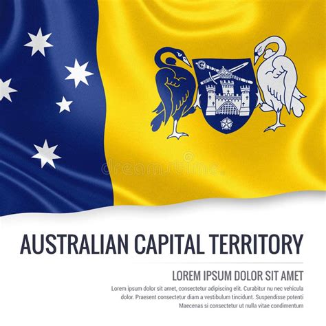 australian state australian capital territory flag stock illustration illustration of color