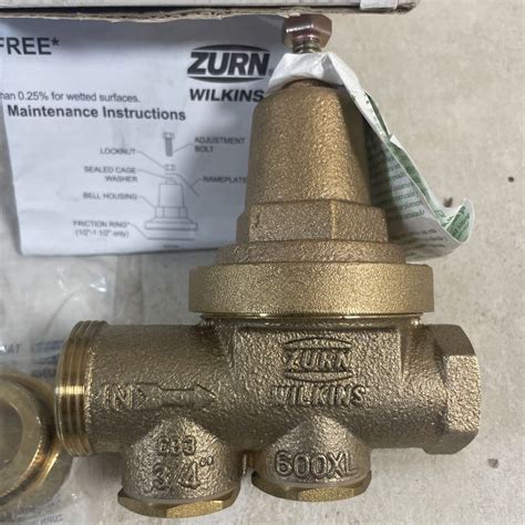 Zurn 34 600xl Water Pressure Reducing Valve Solid Brass New