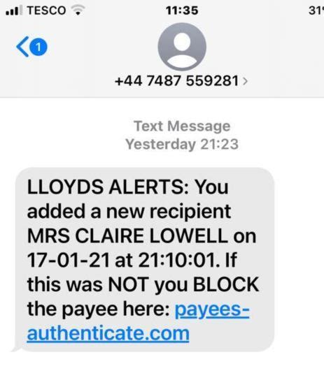Lloyds Bank Email Scams Shirley Phillips News