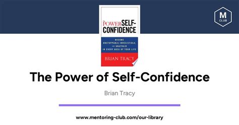 The Mentoring Club The Power Of Self Confidence Become Unstoppable