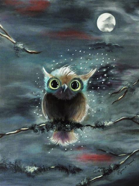 Night Owl Painting By Lynne Messeck