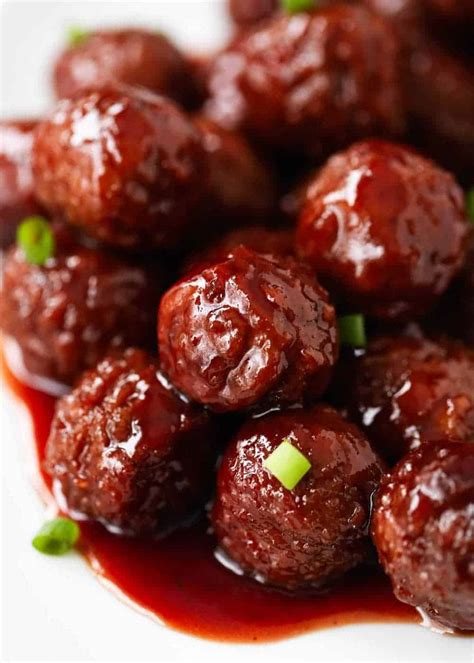 Crockpot Grape Jelly And Bbq Meatballs Only 3 Ingredients I Heart Naptime