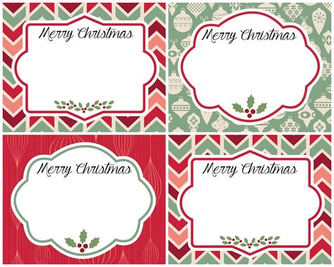 Free Printable Adorable Christmas Holiday Labels Can Use As Gift Tags