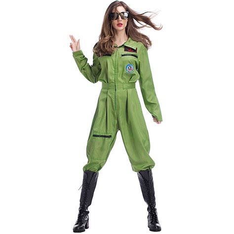 Women Pilot Uniforms Halloween Role Play Cosplay Clothing