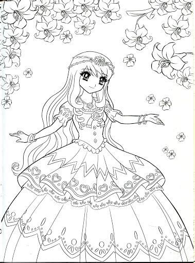 Anime Mandala Coloring Pages Anime Girl