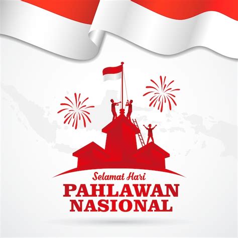 Premium Vector Illustration Selamat Hari Pahlawan Nasional