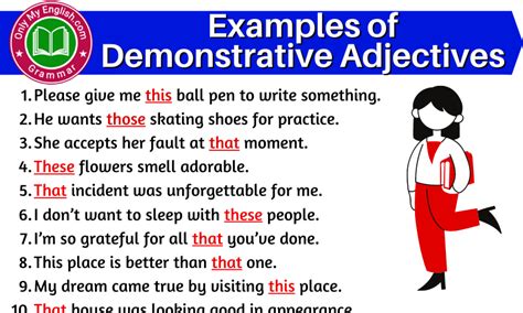 Demonstrative Adjectives Definition Examples And List Onlymyenglish
