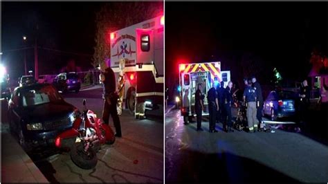 Motorcyclist Suffers Head Injuries After Crashing Into Parked Car Photo Sinclair Broadcast Group