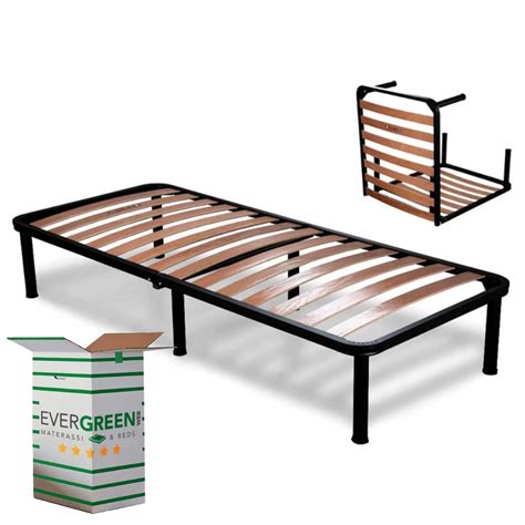 Evergreenweb Single Folding Bed Frame 3 X 66 Size Eu 90x200 Cm