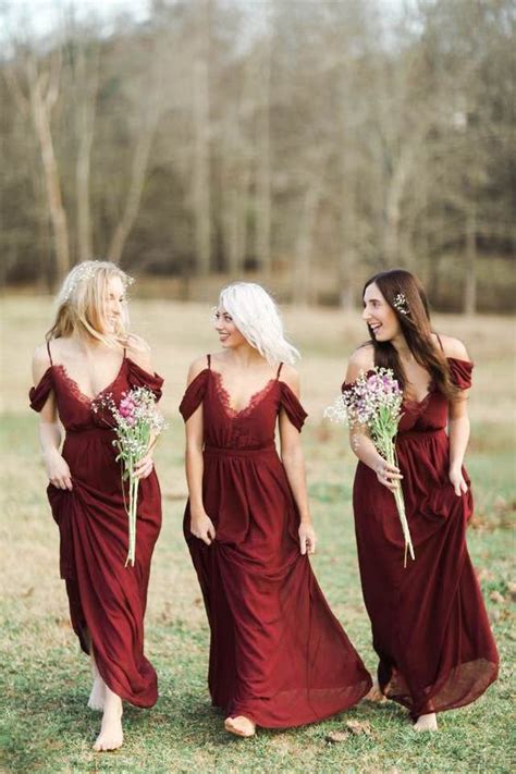 20 Breathtaking Burgundy Bridesmaid Dresses For Fall Page 2