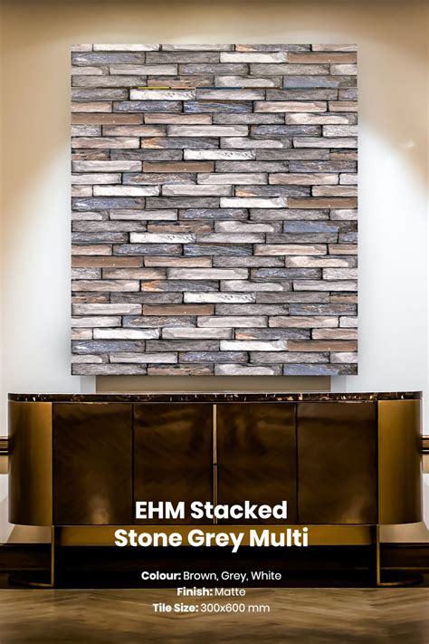 Stacked Stone Wall Tiles To Give A Rugged Look For Your Modern Spaces