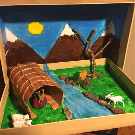 Lenape 3d Project By 4th Grader Native American Projects Diorama