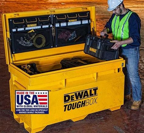 New Dewalt Toughbox Jobsite Tool Boxes Made In Usa Dewalt Cordless