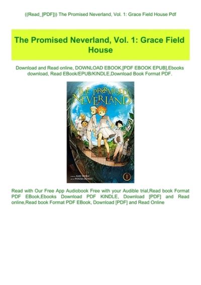 Read Pdf The Promised Neverland Vol 1 Grace Field House Pdf