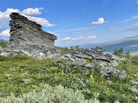 View Of The Ural Mountains From The Dyatlov Pass In Summer Russia