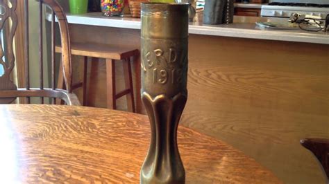 Trench Art World War 1 1918 Shell With Value 14 Inches Youtube