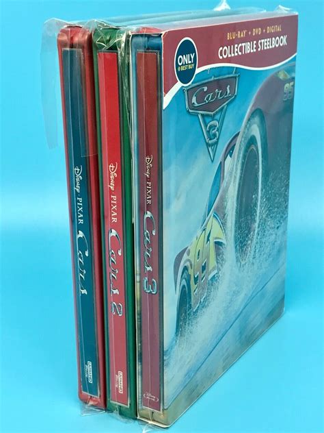 Disney Pixar Cars 1 2 And 3 4k Uhd Blu Ray Region Free Steelbooks