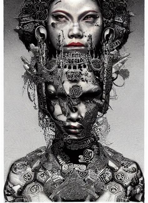 Ronin Goddess Painting By Dan Hillier Trending On Stable Diffusion