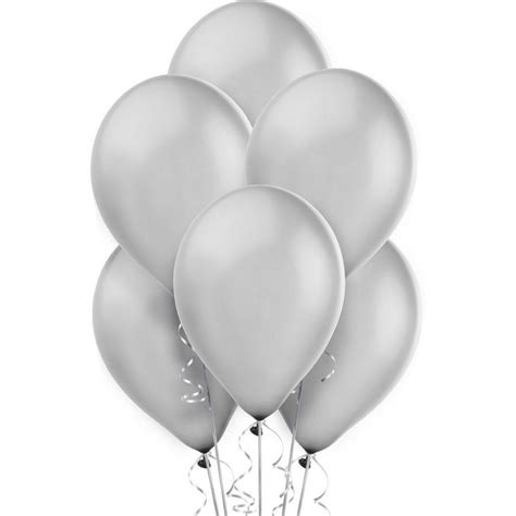 15ct 12in Silver Pearl Balloons Party City