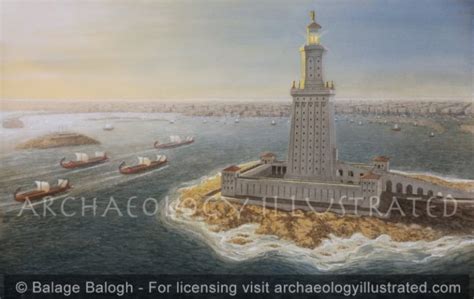 Alexandria Pharos Lighthouse Archaeology Illustrated