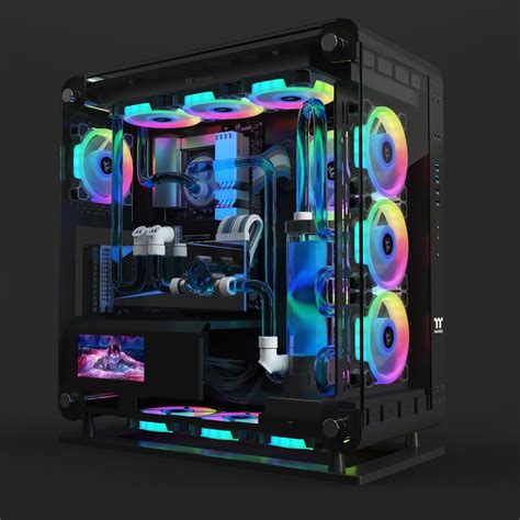 3d Thermaltake Core P6 Tempered Pc Black Model Turbosquid 2025199