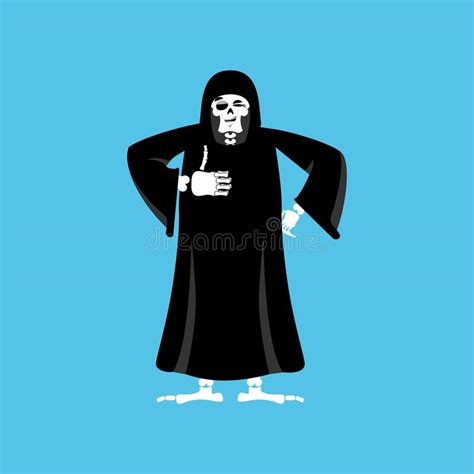 Grim Reaper Thumbs Up Death Winks Stock Vector Illustration Of Body