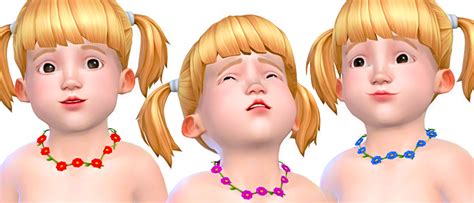 My Sims 4 Blog Flower Necklace For Toddlers By Rinvalee